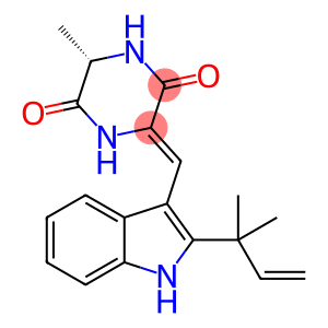 2,5-Piperazinedione, 3-[[2-(1,1-dimethyl-2-propen-1-yl)-1H-indol-3-yl]methylene]-6-methyl-, (3Z,6S)-