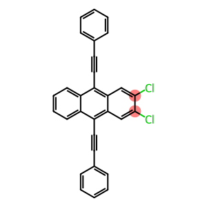 Anthracene, 2,3-dichloro-9,10-bis(2-phenylethynyl)-