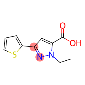 1H-Pyrazole-5-carboxylicacid,1-ethyl-3-(2-thienyl)-(9CI)