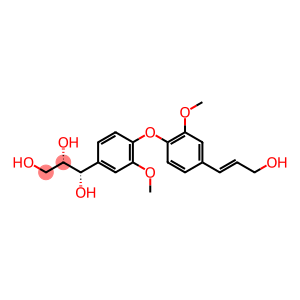 7′R,8′R-2,2′-dimethoxy-4-(3-hydroxyl-propenyl)-4′-(1,2,3-trihydroxy-propyl) biphenyl ether