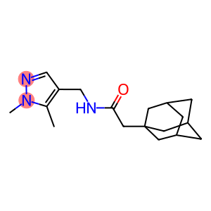 2-(1-adamantyl)-N-[(1,5-dimethyl-1H-pyrazol-4-yl)methyl]acetamide