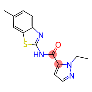 1-ethyl-N-(6-methyl-1,3-benzothiazol-2-yl)-1H-pyrazole-5-carboxamide