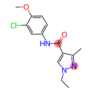 N-(3-chloro-4-methoxyphenyl)-1-ethyl-3-methyl-1H-pyrazole-4-carboxamide