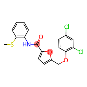 5-[(2,4-dichlorophenoxy)methyl]-N-[2-(methylsulfanyl)phenyl]-2-furamide