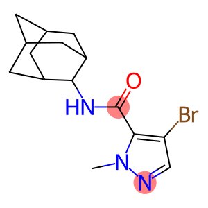 N-(2-adamantyl)-4-bromo-1-methyl-1H-pyrazole-5-carboxamide