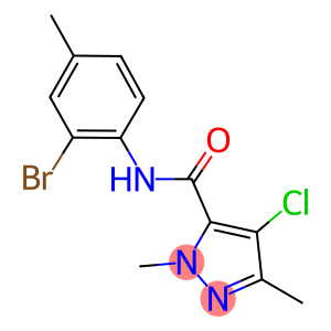 N-(2-bromo-4-methylphenyl)-4-chloro-1,3-dimethyl-1H-pyrazole-5-carboxamide