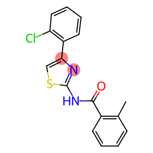 N-[4-(2-chlorophenyl)-1,3-thiazol-2-yl]-2-methylbenzamide