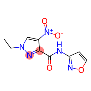 1-ethyl-4-nitro-N-(1,2-oxazol-3-yl)pyrazole-3-carboxamide