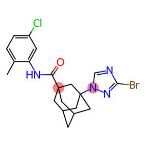 3-(3-bromo-1H-1,2,4-triazol-1-yl)-N-(5-chloro-2-methylphenyl)-1-adamantanecarboxamide