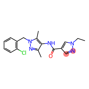 N-[1-(2-chlorobenzyl)-3,5-dimethyl-1H-pyrazol-4-yl]-1-ethyl-1H-pyrazole-4-carboxamide