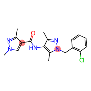 N-[1-(2-chlorobenzyl)-3,5-dimethyl-1H-pyrazol-4-yl]-1,3-dimethyl-1H-pyrazole-4-carboxamide