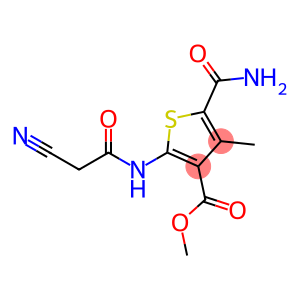 methyl 5-aminocarbonyl-2-(2-cyanoethanoylamino)-4-methyl-thiophene-3-carboxylate