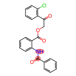 2-(2-chlorophenyl)-2-oxoethyl 2-(benzoylamino)benzoate