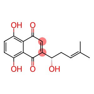 5,8-二羟基-2-[(1S)-1-羟基-4-甲基戊-3-烯基]萘-1,4-二酮