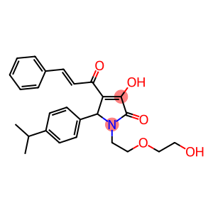 4-cinnamoyl-3-hydroxy-1-[2-(2-hydroxyethoxy)ethyl]-5-(4-isopropylphenyl)-1,5-dihydro-2H-pyrrol-2-one