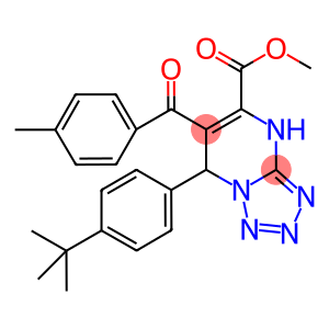 methyl 7-(4-tert-butylphenyl)-6-(4-methylbenzoyl)-4,7-dihydrotetraazolo[1,5-a]pyrimidine-5-carboxylate