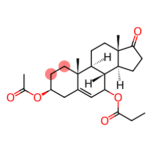 Androst-5-en-17-one, 3-(acetyloxy)-7-(1-oxopropoxy)-, (3beta)- (9CI)