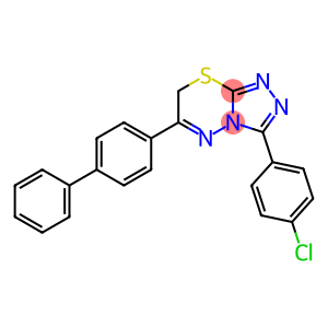 6-[1,1'-biphenyl]-4-yl-3-(4-chlorophenyl)-7H-[1,2,4]triazolo[3,4-b][1,3,4]thiadiazine