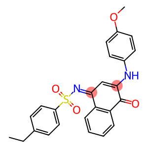 4-ethyl-N-(3-(4-methoxyanilino)-4-oxo-1(4H)-naphthalenylidene)benzenesulfonamide