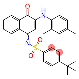 4-tert-butyl-N-(3-(2,4-dimethylanilino)-4-oxo-1(4H)-naphthalenylidene)benzenesulfonamide