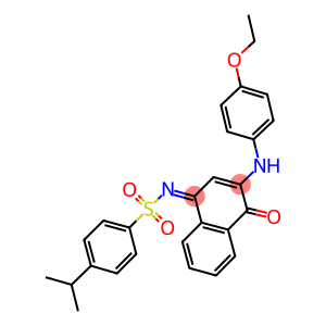 N-(3-(4-ethoxyanilino)-4-oxo-1(4H)-naphthalenylidene)-4-isopropylbenzenesulfonamide