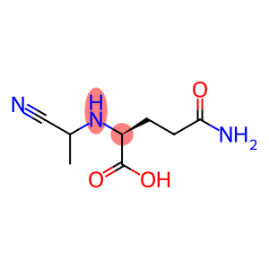 Glutamine, N-(1-cyanoethyl)-, DL-