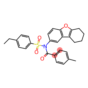 4-ethyl-N-(4-methylbenzoyl)-N-(6,7,8,9-tetrahydrodibenzo[b,d]furan-2-yl)benzenesulfonamide