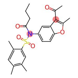 N-(3-acetyl-2-methyl-1-benzofuran-5-yl)-N-butyryl-2,4,5-trimethylbenzenesulfonamide