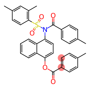 4-[[(2,4-dimethylphenyl)sulfonyl](4-methylbenzoyl)amino]-1-naphthyl 4-methylbenzoate