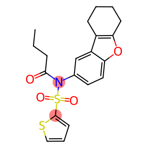 N-butyryl-N-(6,7,8,9-tetrahydrodibenzo[b,d]furan-2-yl)-2-thiophenesulfonamide