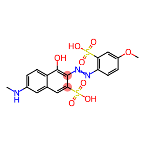 4-hydroxy-3-[(4-methoxy-2-sulphophenyl)azo]-7-(methylamino)naphthalene-2-sulphonic acid