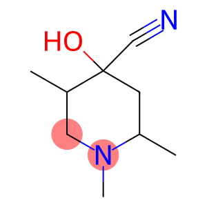 4-Hydroxy-1,2,5-trimethyl-4-piperidinecarbonitrile