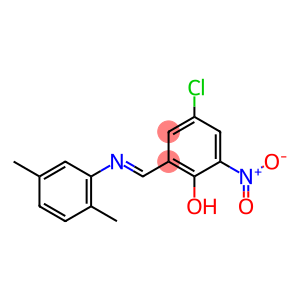 4-chloro-2-{[(2,5-dimethylphenyl)imino]methyl}-6-nitrophenol