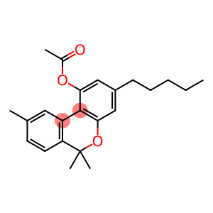 6H-Dibenzo[b,d]pyran-1-ol, 6,6,9-trimethyl-3-pentyl-, 1-acetate
