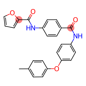 N-(4-{[4-(4-methylphenoxy)anilino]carbonyl}phenyl)-2-furamide