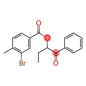 1-benzoylpropyl 3-bromo-4-methylbenzoate