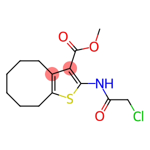 2-[(2-chloroacetyl)amino]-4,5,6,7,8,9-hexahydrocycloocta[d]thiophene-3-carboxylic acid methyl ester