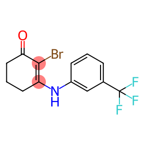 3-[3-(Trifluoromethyl)anilino]-2-bromo-2-cyclohexen-1-one
