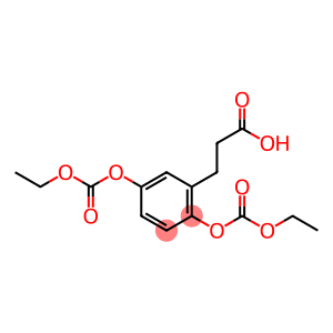 3-[2,5-bis(ethoxycarbonyloxy)phenyl]propanoic acid