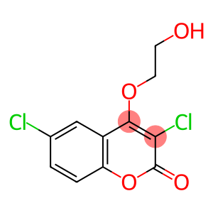 2H-1-Benzopyran-2-one,3,6-dichloro-4-(2-hydroxyethoxy)-