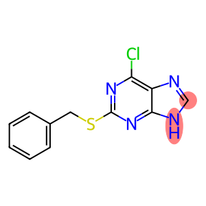 6-Chloro-2-[(phenylmethyl)thio]-1H-purine