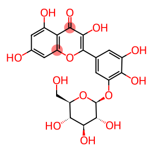 4H-1-Benzopyran-4-one, 2-[3-(β-D-glucopyranosyloxy)-4,5-dihydroxyphenyl]-3,5,7-trihydroxy-