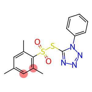 1-phenyl-5-(2,4,6-trimethylphenyl)sulfonylsulfanyl-tetrazole