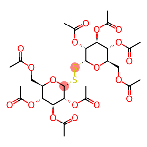 .beta.-D-Glucopyranose, 1,1-dithiobis1-deoxy-, octaacetate