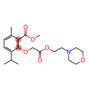 Benzoic acid, 6-methyl-3-(1-methylethyl)-2-[2-[2-(4-morpholinyl)ethoxy]-2-oxoethoxy]-, methyl ester