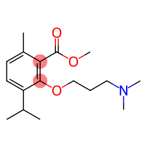 Benzoic acid, 2-[3-(dimethylamino)propoxy]-6-methyl-3-(1-methylethyl)-, methyl ester