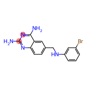 2,4-Quinazolinediamine,6-[[(3-bromophenyl)amino]methyl]-