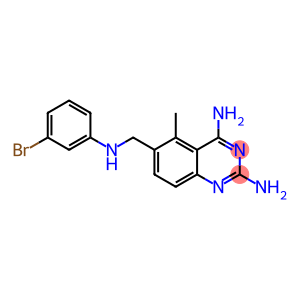 2,4-Quinazolinediamine, 6-[[(3-bromophenyl)amino]methyl]-5-methyl-
