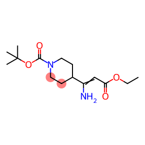 (E)-tert-butyl 4-(1-amino-3-ethoxy-3-oxoprop-1-enyl)piperidine-1-carboxylate