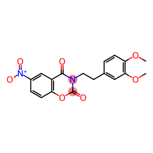 3-(3,4-DIMETHOXYPHENETHYL)-6-NITRO-2H-1,3-BENZOXAZINE-2,4(3H)-DIONE